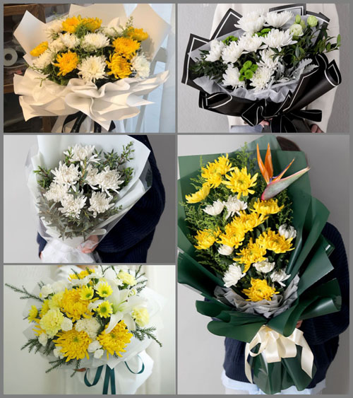 山东济宁邹城市看庄镇白事花束代送